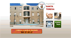 Desktop Screenshot of hospitalidadsantateresa.com