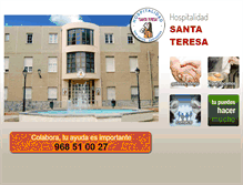 Tablet Screenshot of hospitalidadsantateresa.com